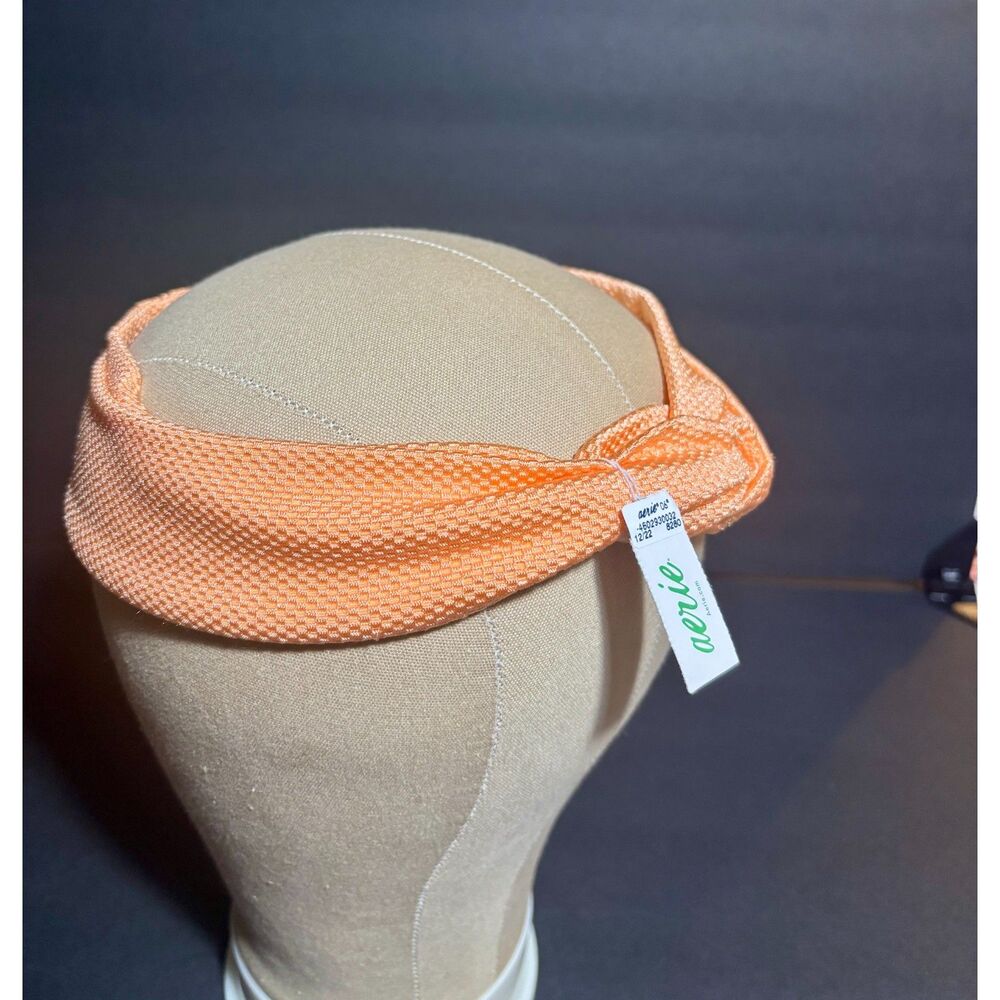 Aerie Orange Woven Headband Knit Hair Band with Tag